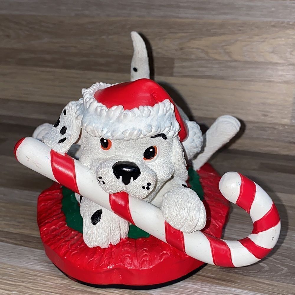 101 Dalmatian Disney figurine vintage Disney store catalog puppy Christmas cane